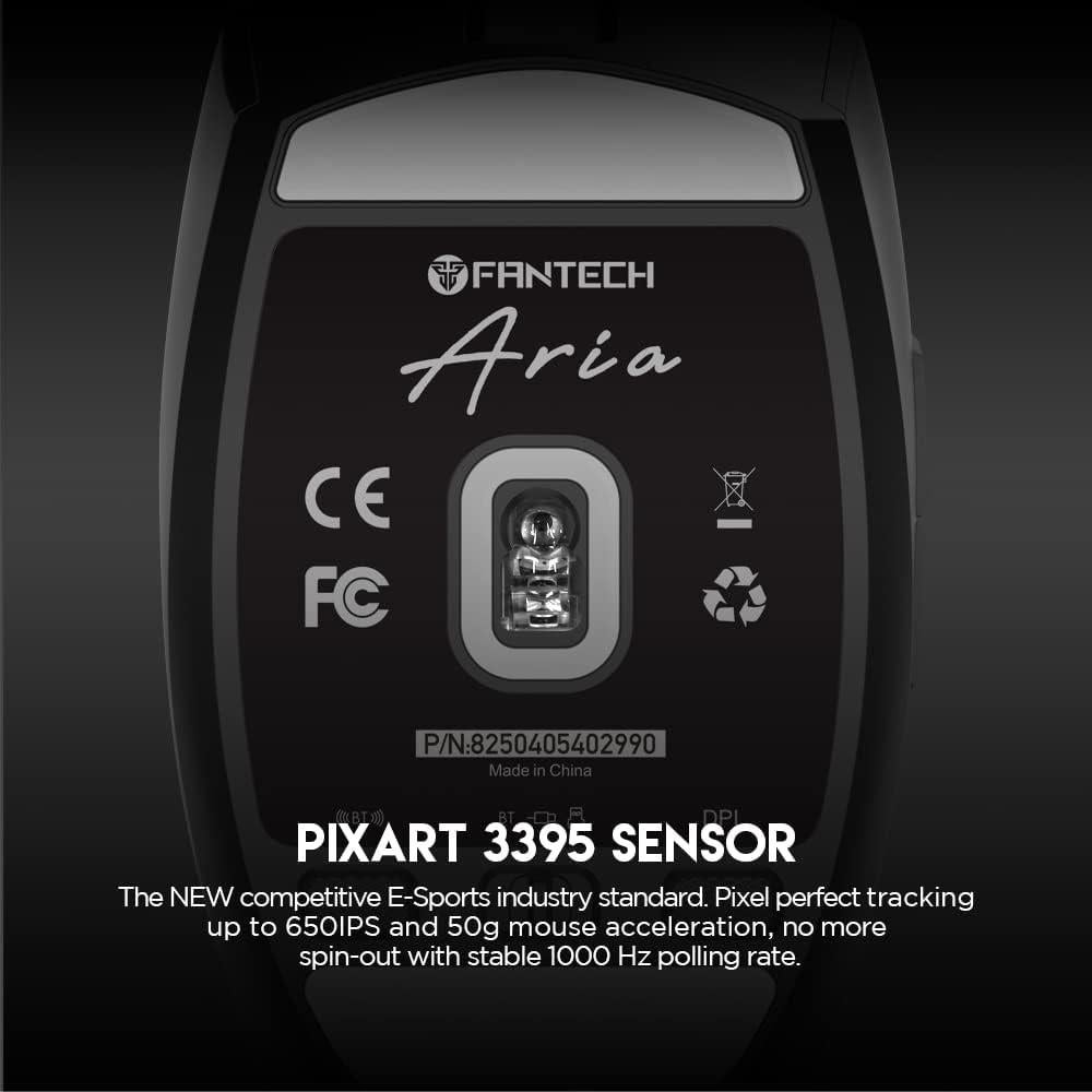 Ratón Gaming Inalámbrico Fantech Aria XD7 26000 DPI Negro