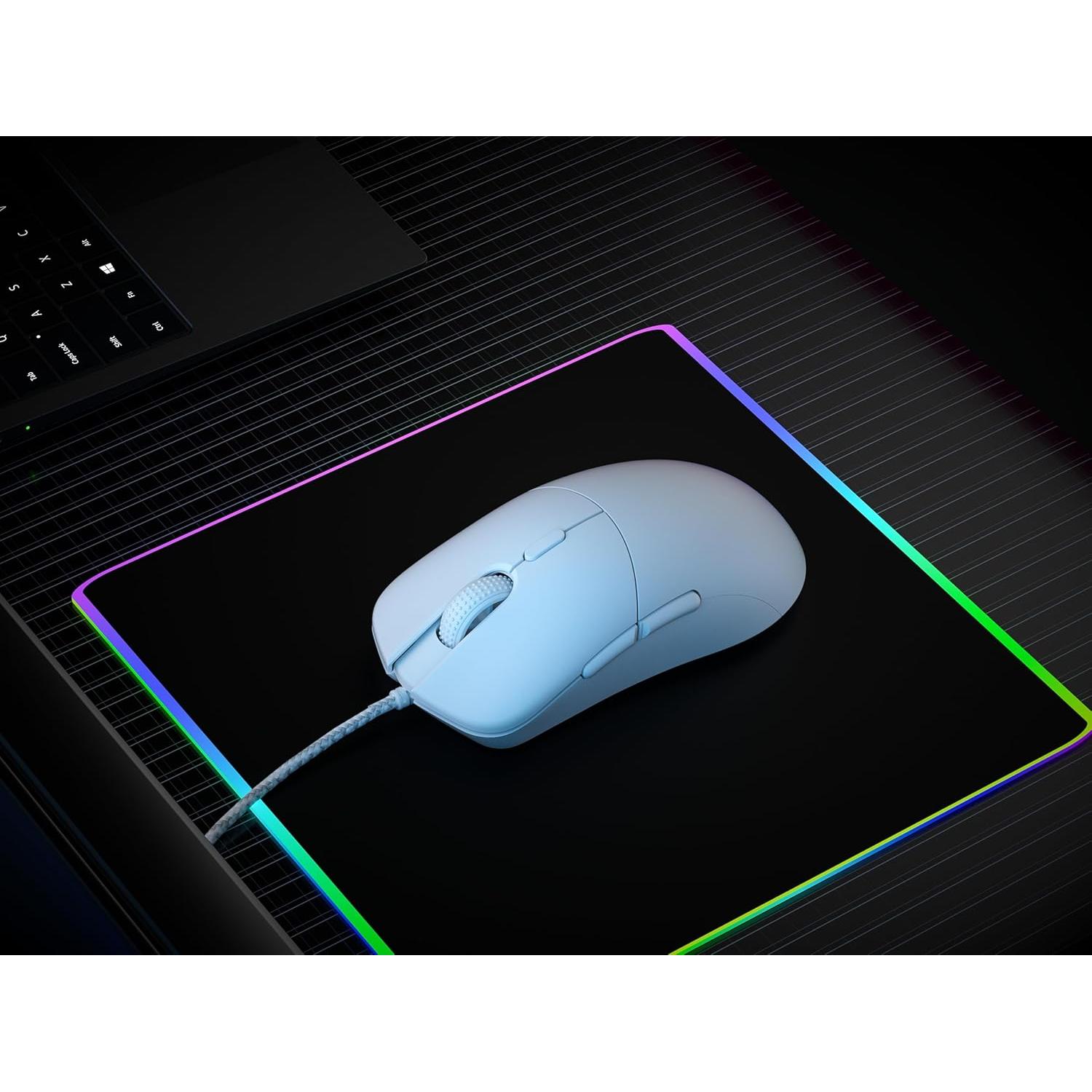 Ratón Gaming HK GAMING Mira XM1 Ultra Ligero 58g Blanco