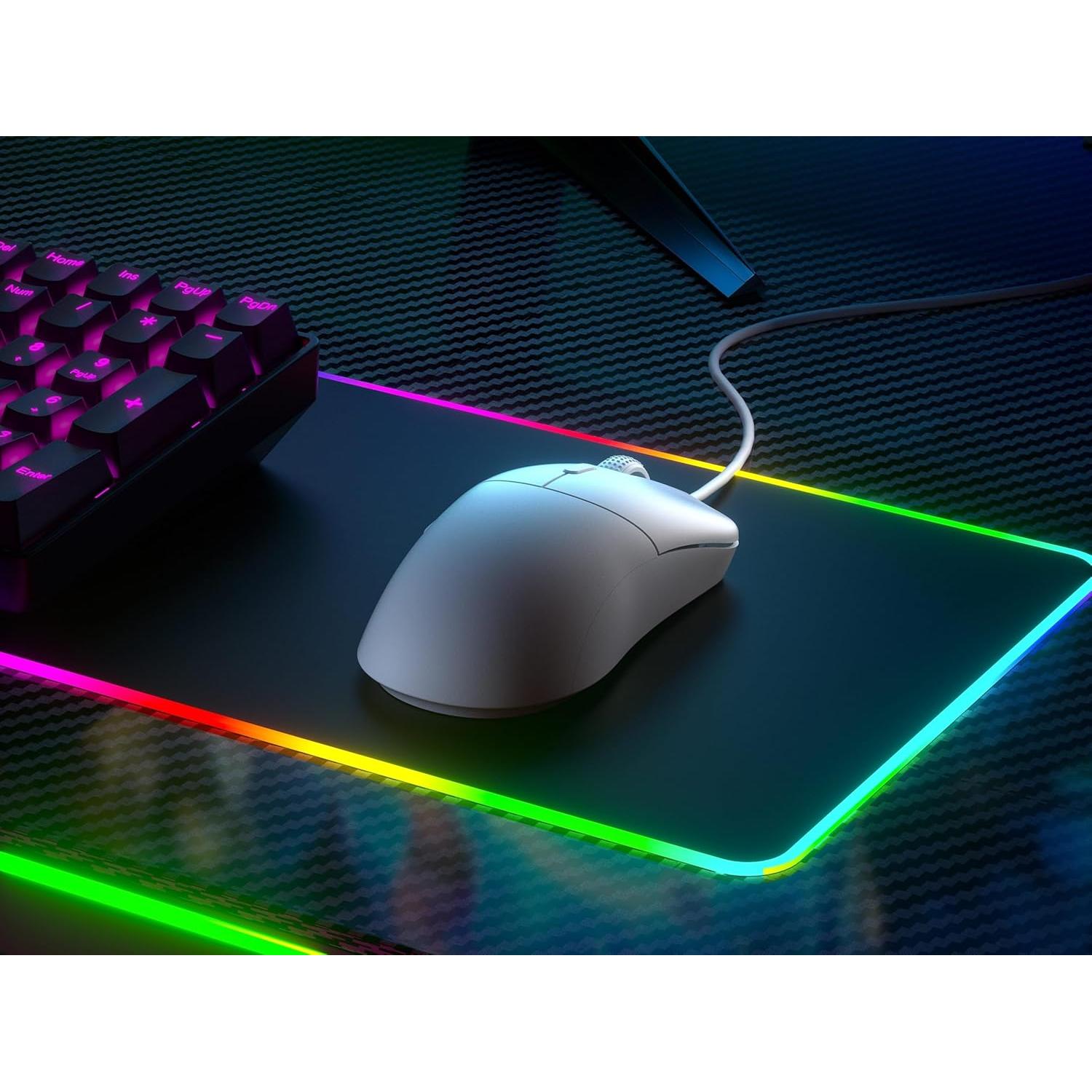 Ratón Gaming HK GAMING Mira XM1 Ultra Ligero 58g Blanco