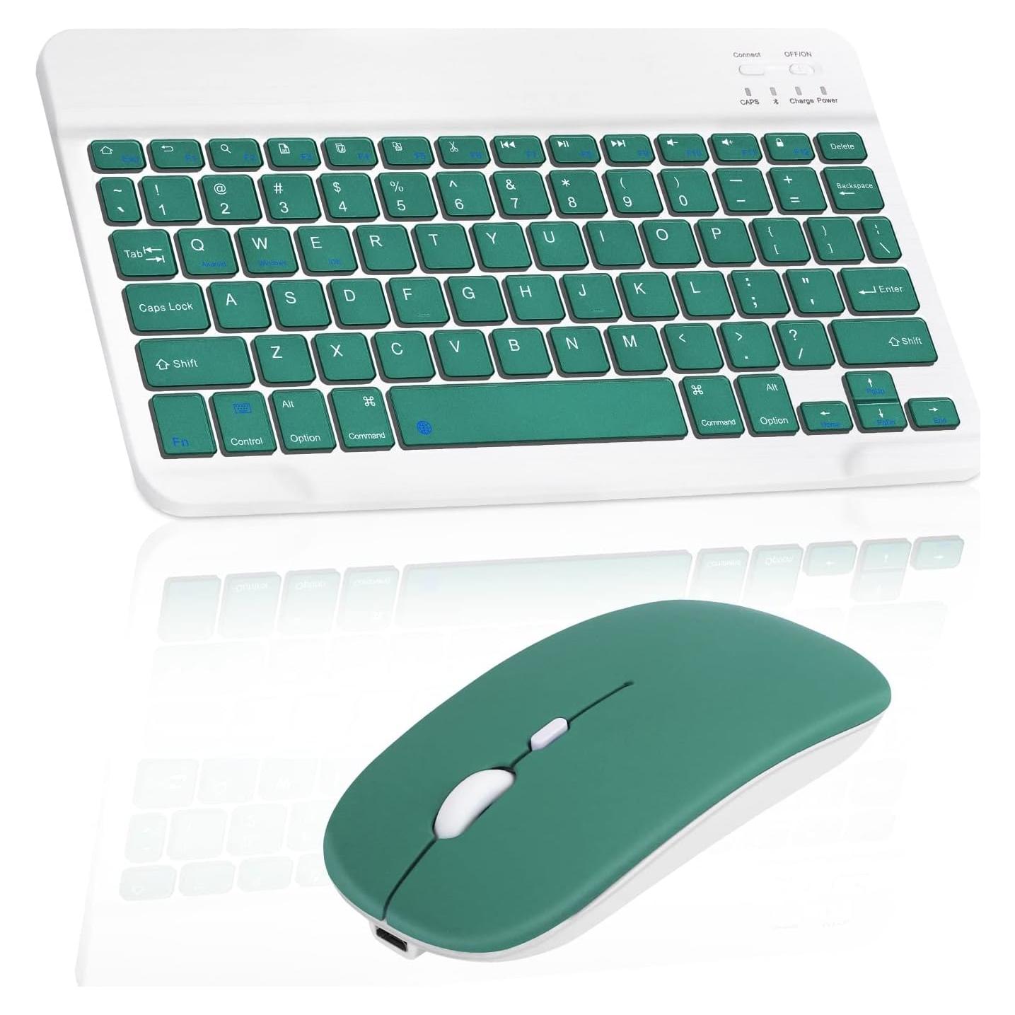 Combo Teclado y Ratón Bluetooth UrbanX KB030 Verde Jade