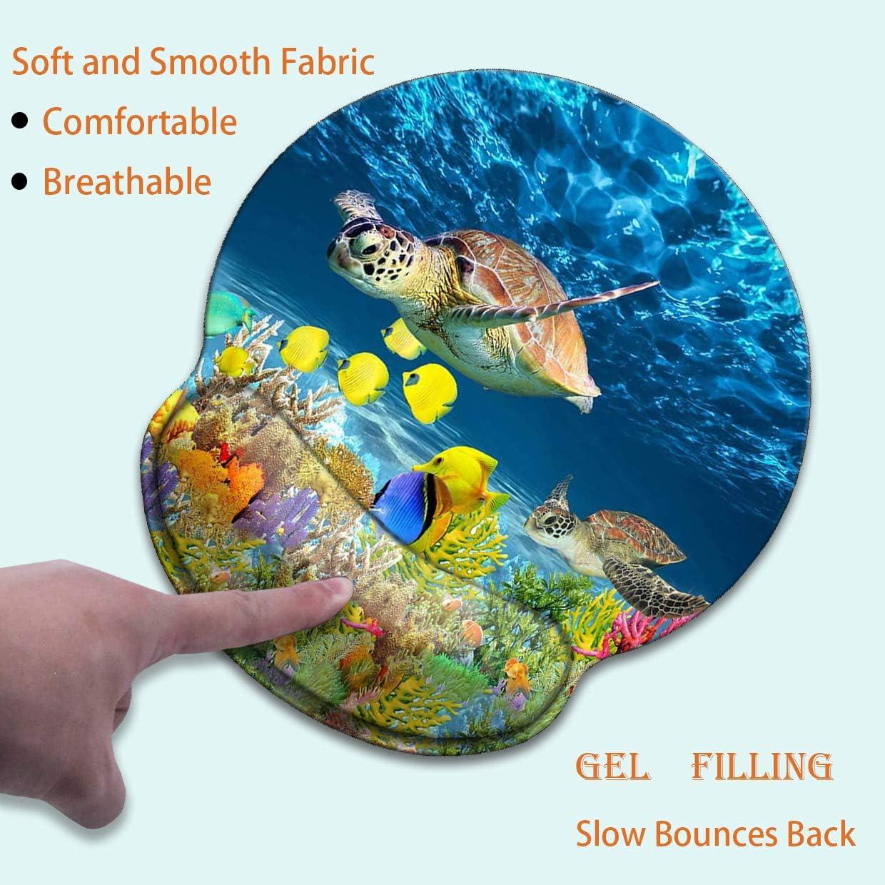 Alfombrilla de Ratón Ergonómica XMTMR-Glass con Soporte de Gel