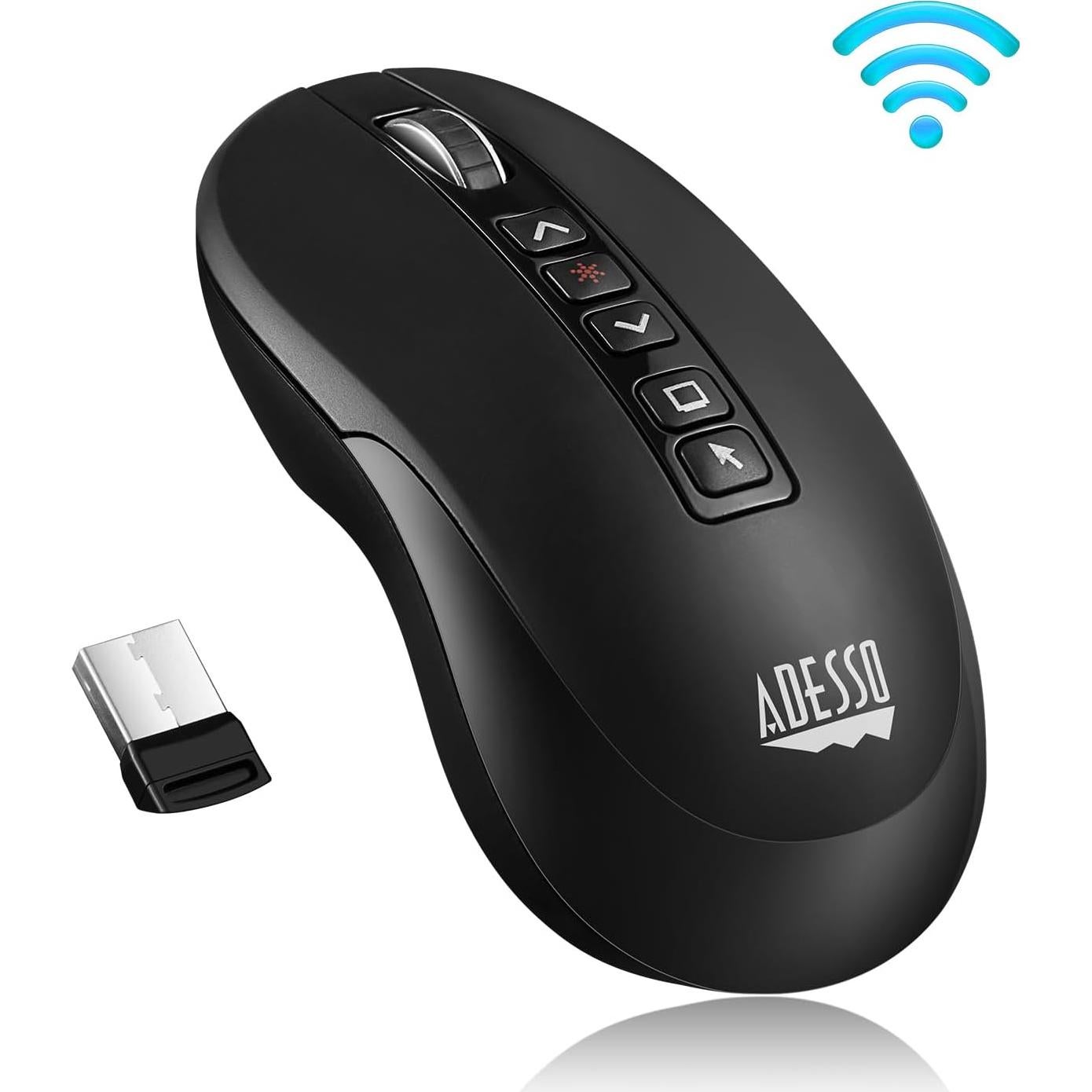 Ratón Inalámbrico Adesso iMouse P40 con Puntero Láser
