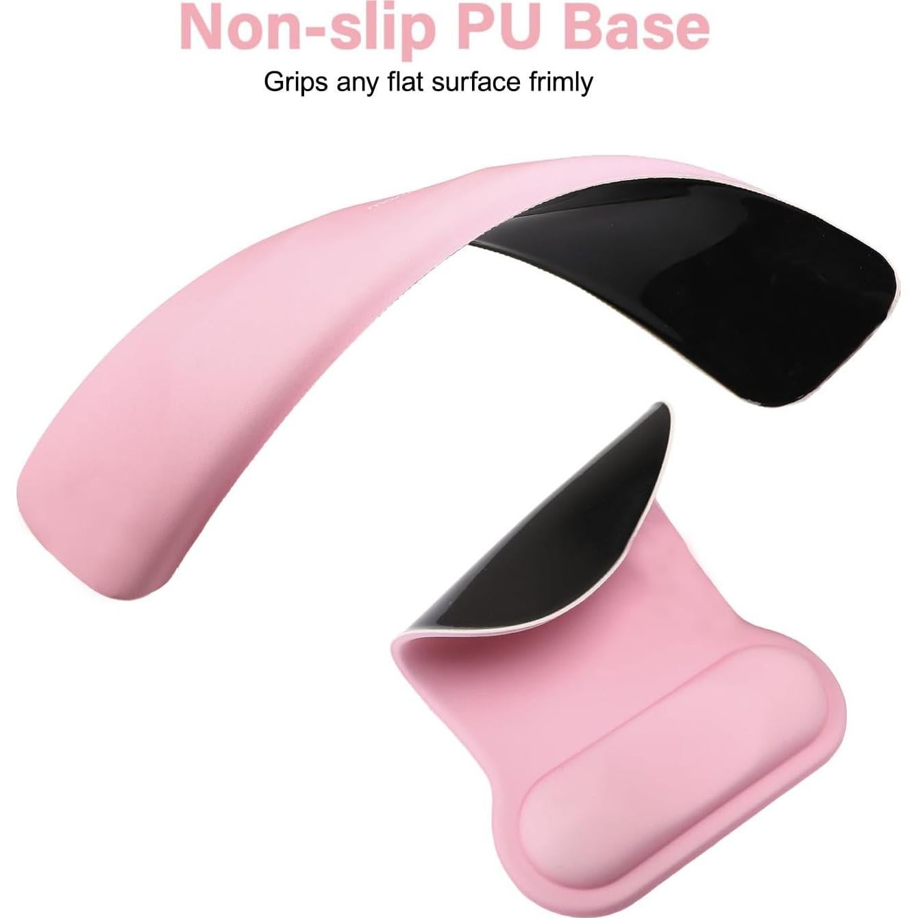 Soporte de Reposamuñecas Ergonómico MOSISO Rosa para Teclado y Ratón