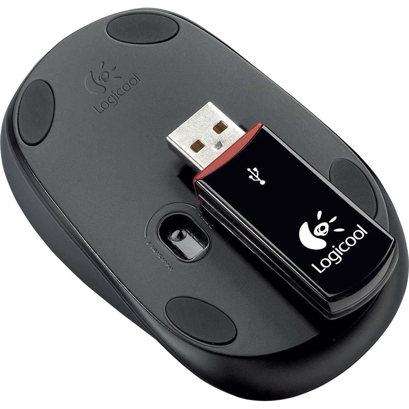 Ratón Óptico Inalámbrico Logitech V220 Negro/Gris