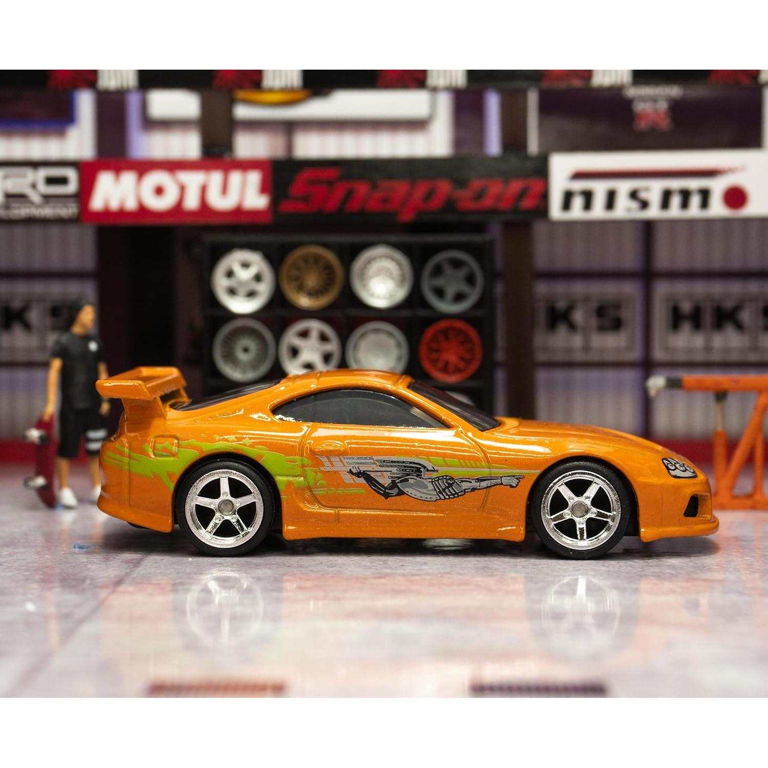 Juego de Ruedas Cromadas para Autos 1:64 Yallishop - 10 Piezas