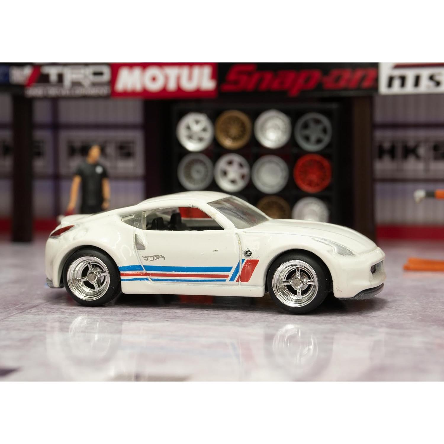 Juego de Ruedas Cromadas para Autos 1:64 Yallishop - 10 Piezas