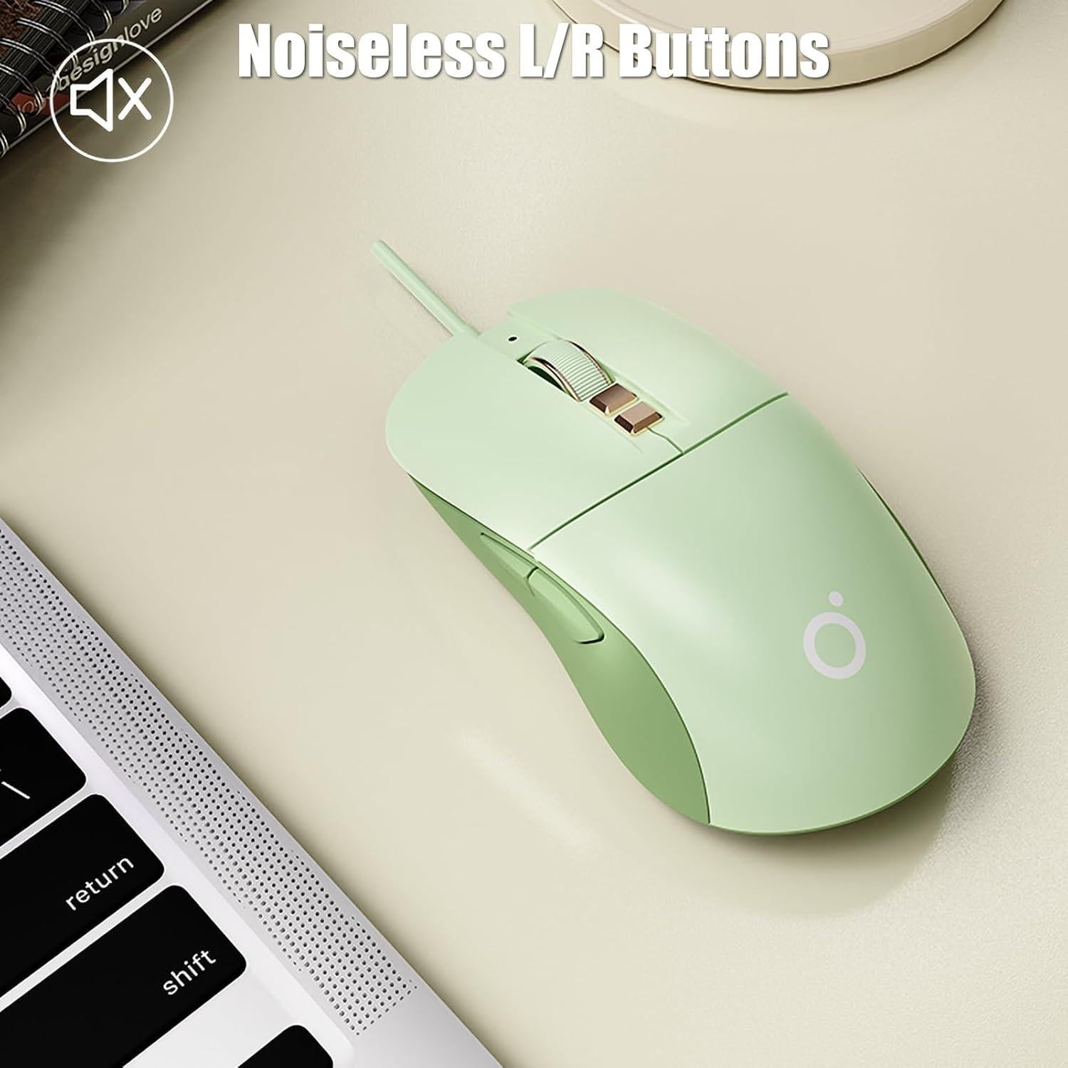 Ratón Gaming Inalámbrico TISHLED G309 2.4GHz/Bluetooth USB-C Verde