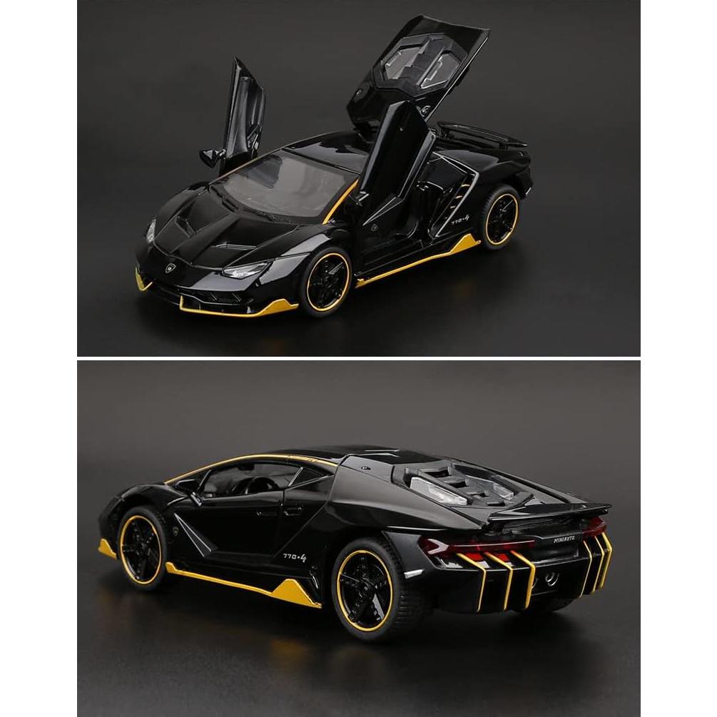 Vehículo de Juguete Lamborghini LP770 Negro 1:32 con Luz y Sonido