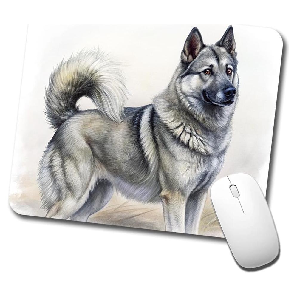 Mouse Pad Ilustración Perro Elkhound Noruego Blooza