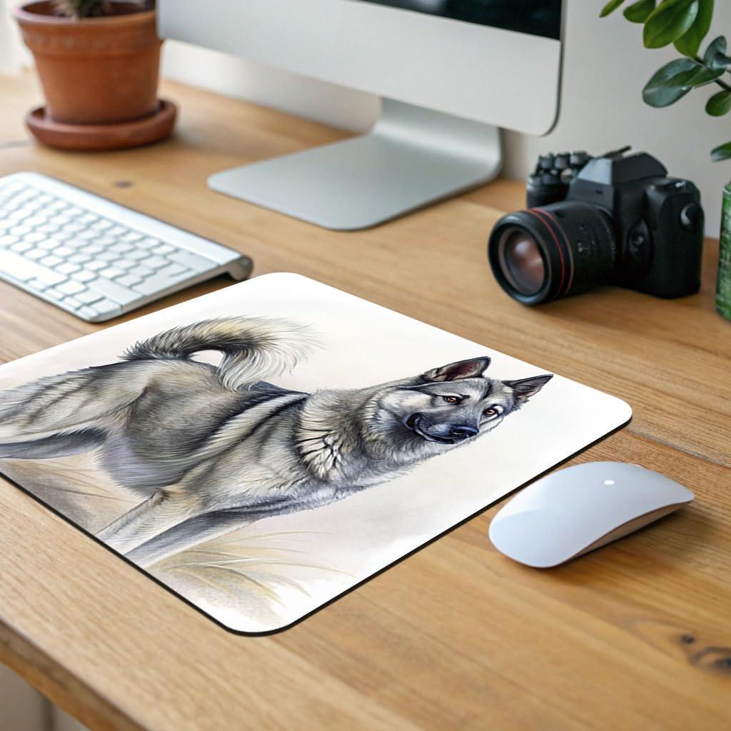 Mouse Pad Ilustración Perro Elkhound Noruego Blooza