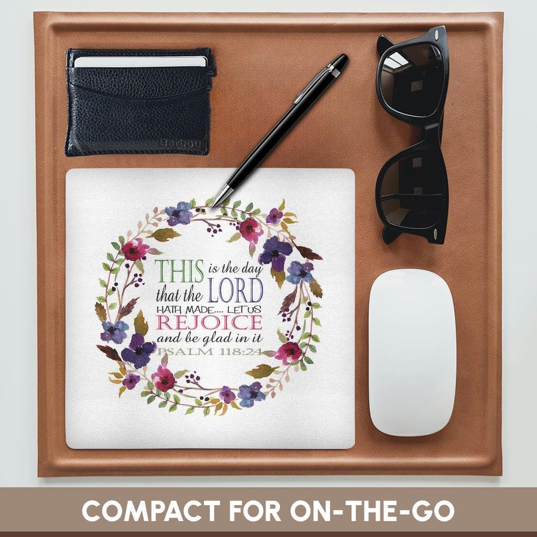 Alfombrilla de Ratón 3dRose Floral Salmo 118 20.32x20.32 cm