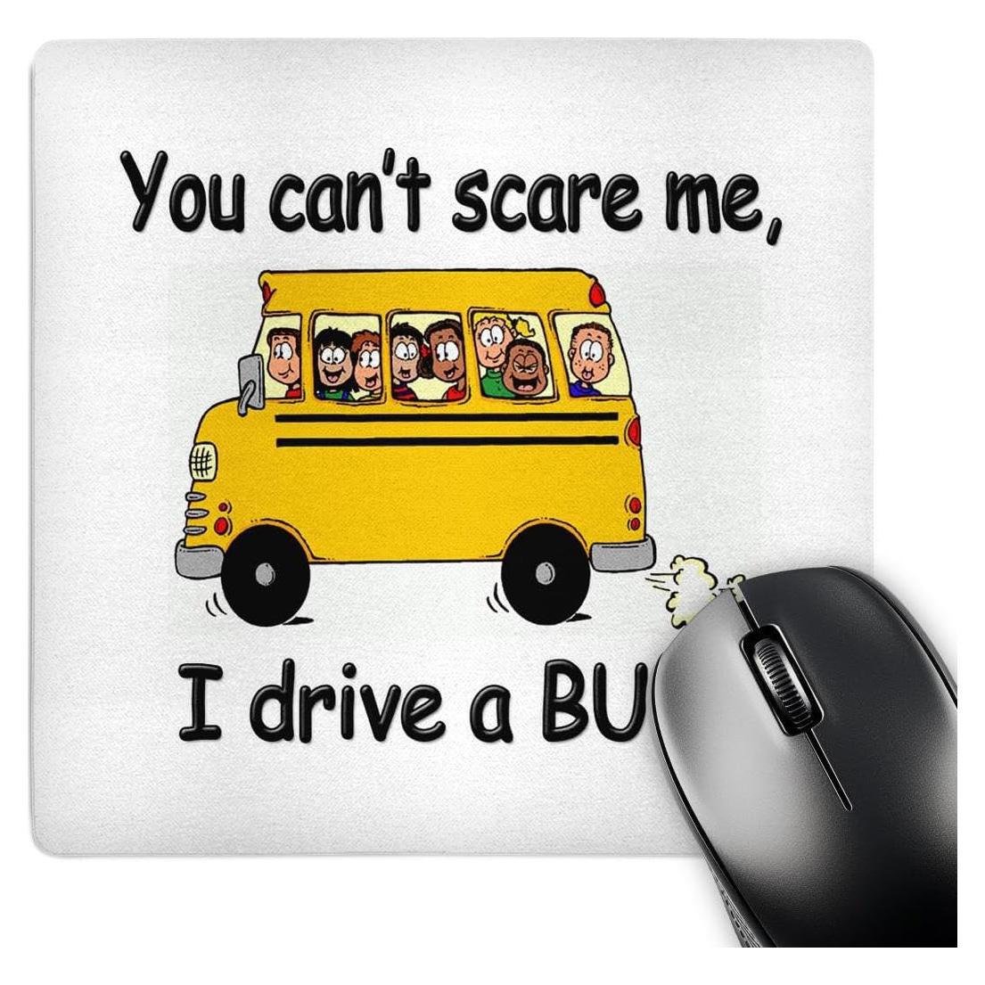 Alfombrilla de Ratón 3dRose 20.32x20.32cm Diseño Autobús Escolar