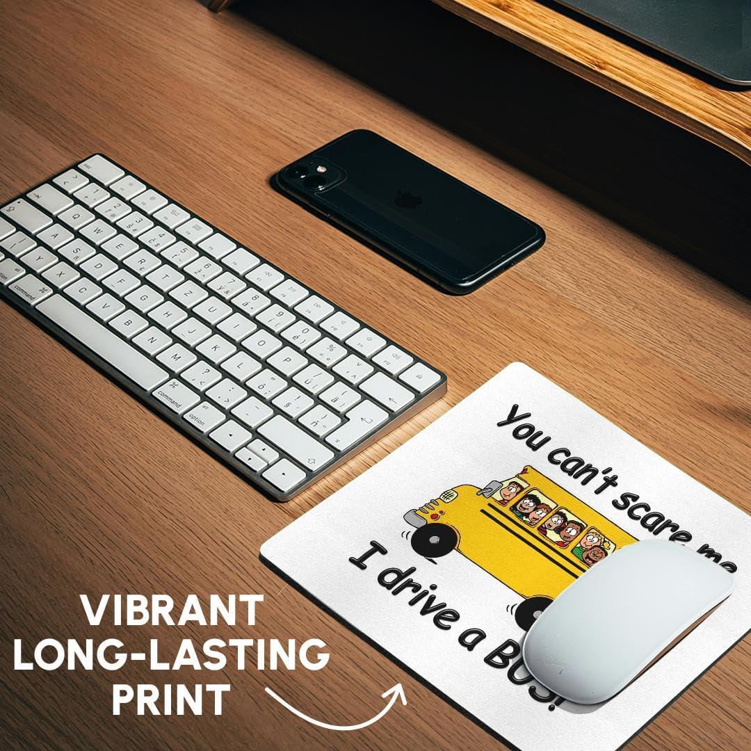 Alfombrilla de Ratón 3dRose 20.32x20.32cm Diseño Autobús Escolar