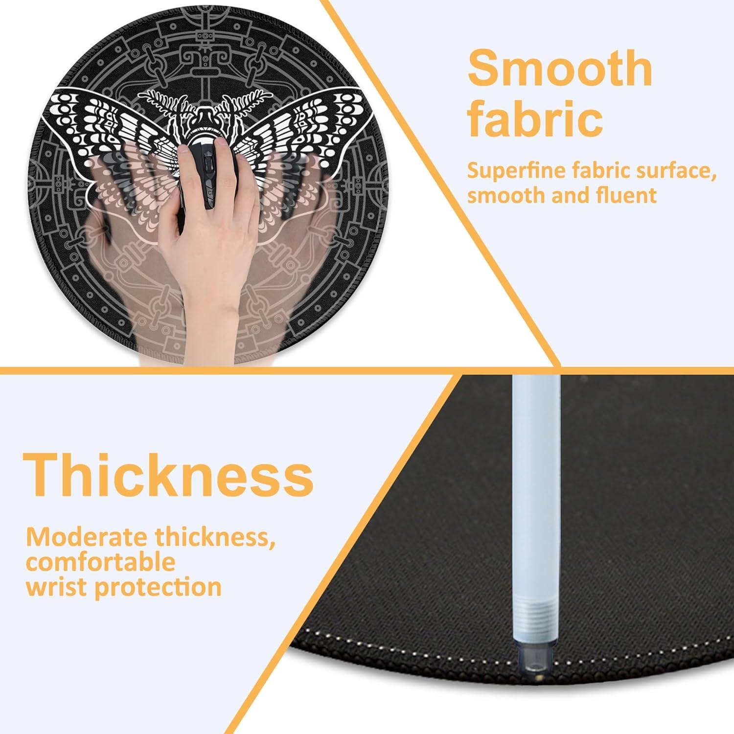 Alfombrilla de escritorio redonda KOAIWPAE 22.35 cm antideslizante