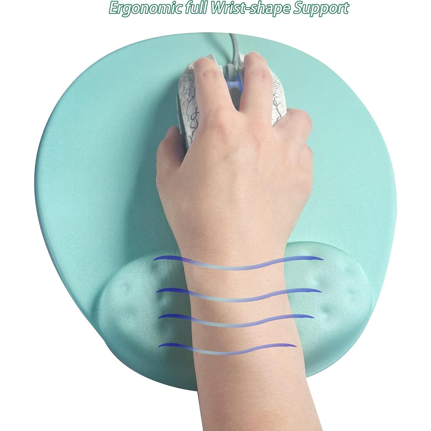 Alfombrilla de Ratón Ergonómica BRILA con Soporte de Muñeca