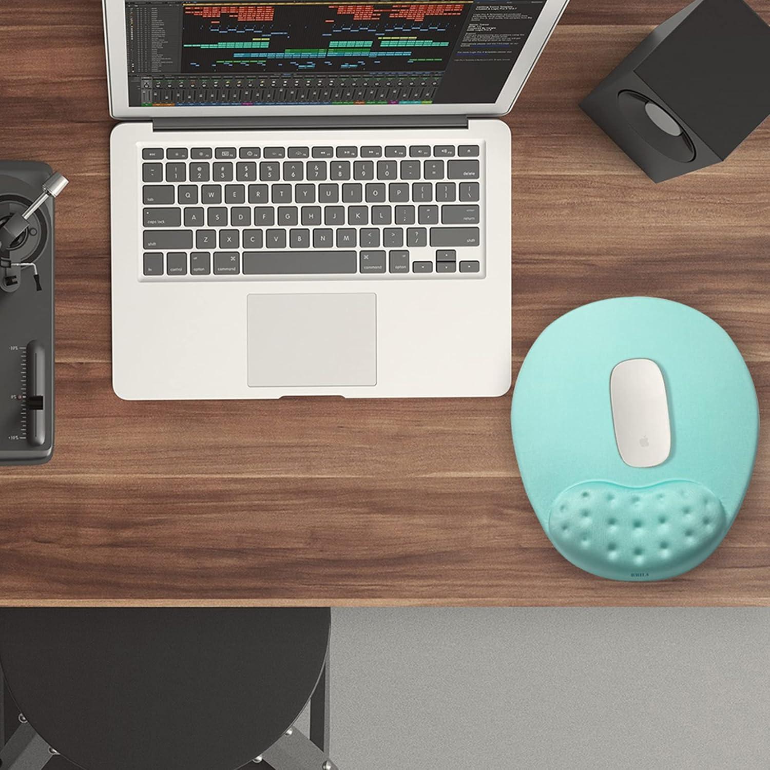 Alfombrilla de Ratón Ergonómica BRILA con Soporte de Muñeca