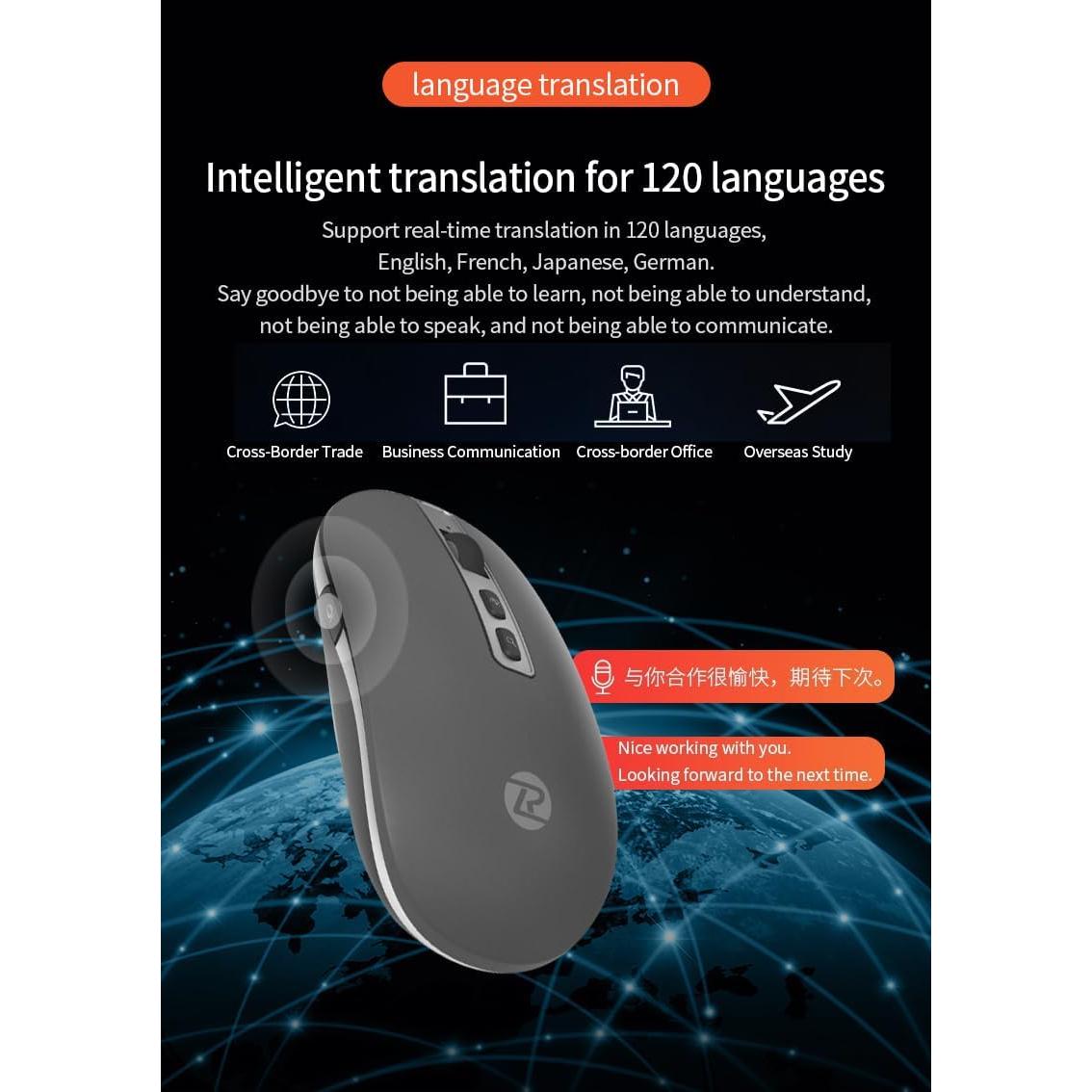 Ratón Inalámbrico Bluetooth Inteligente con Voz - McBlo