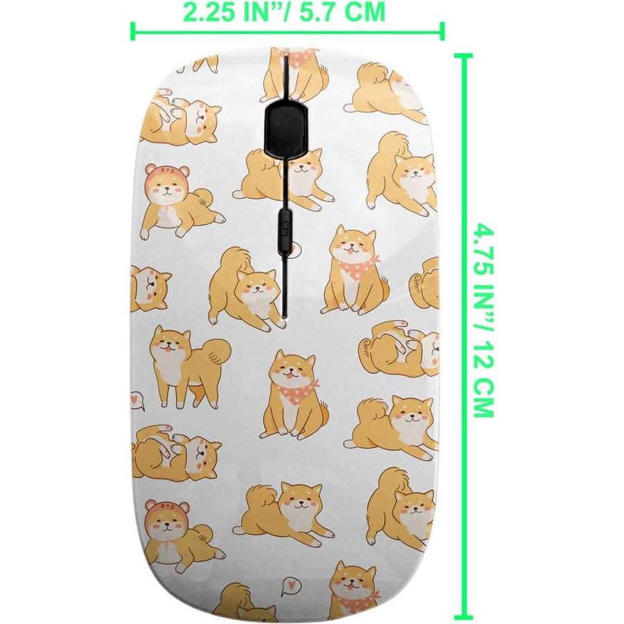 Ratón Inalámbrico USB Sanacci Ergonómico Kawaii Shiba Inu