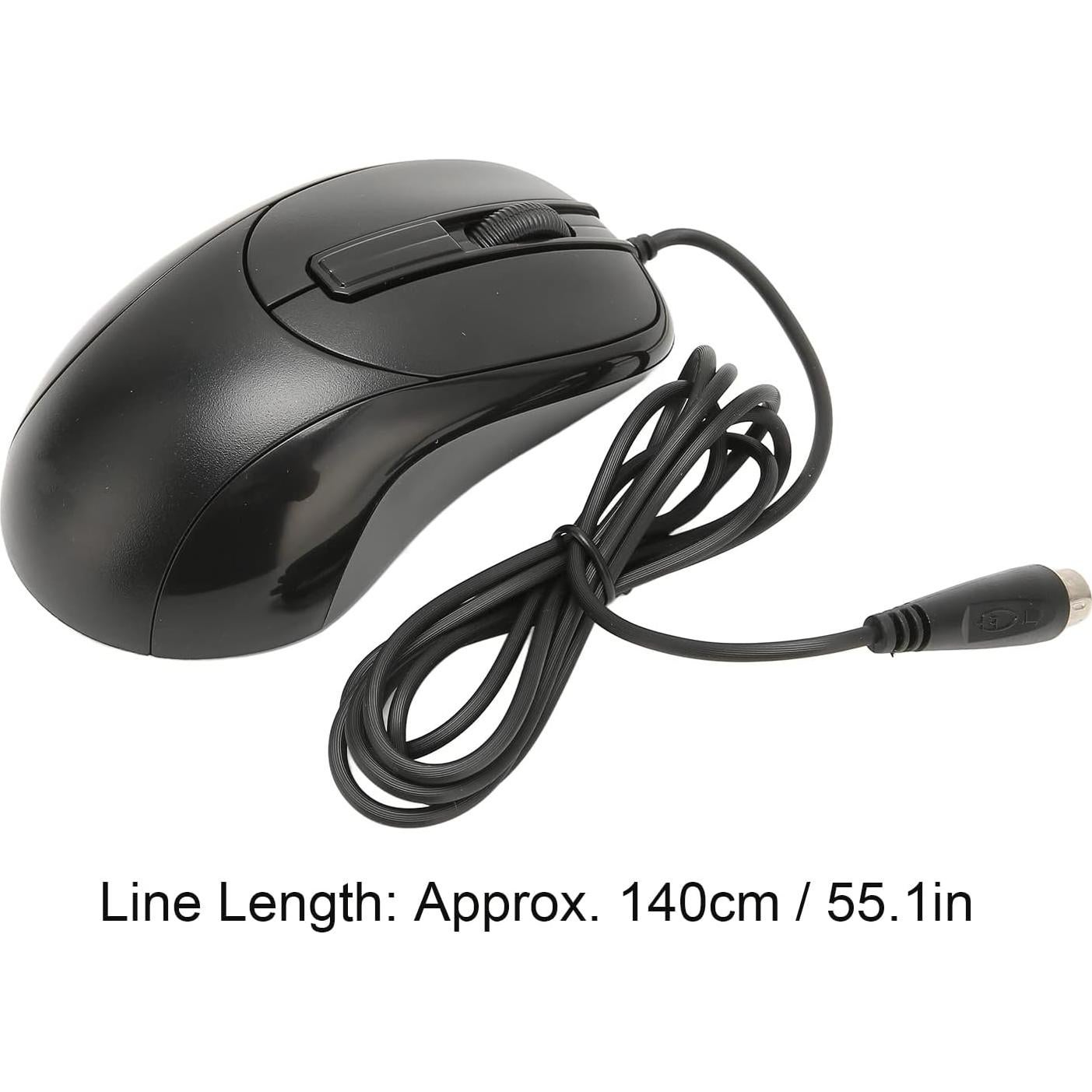 Ratón óptico con cable Sanpyl, 3 botones, 140cm, ergonómico