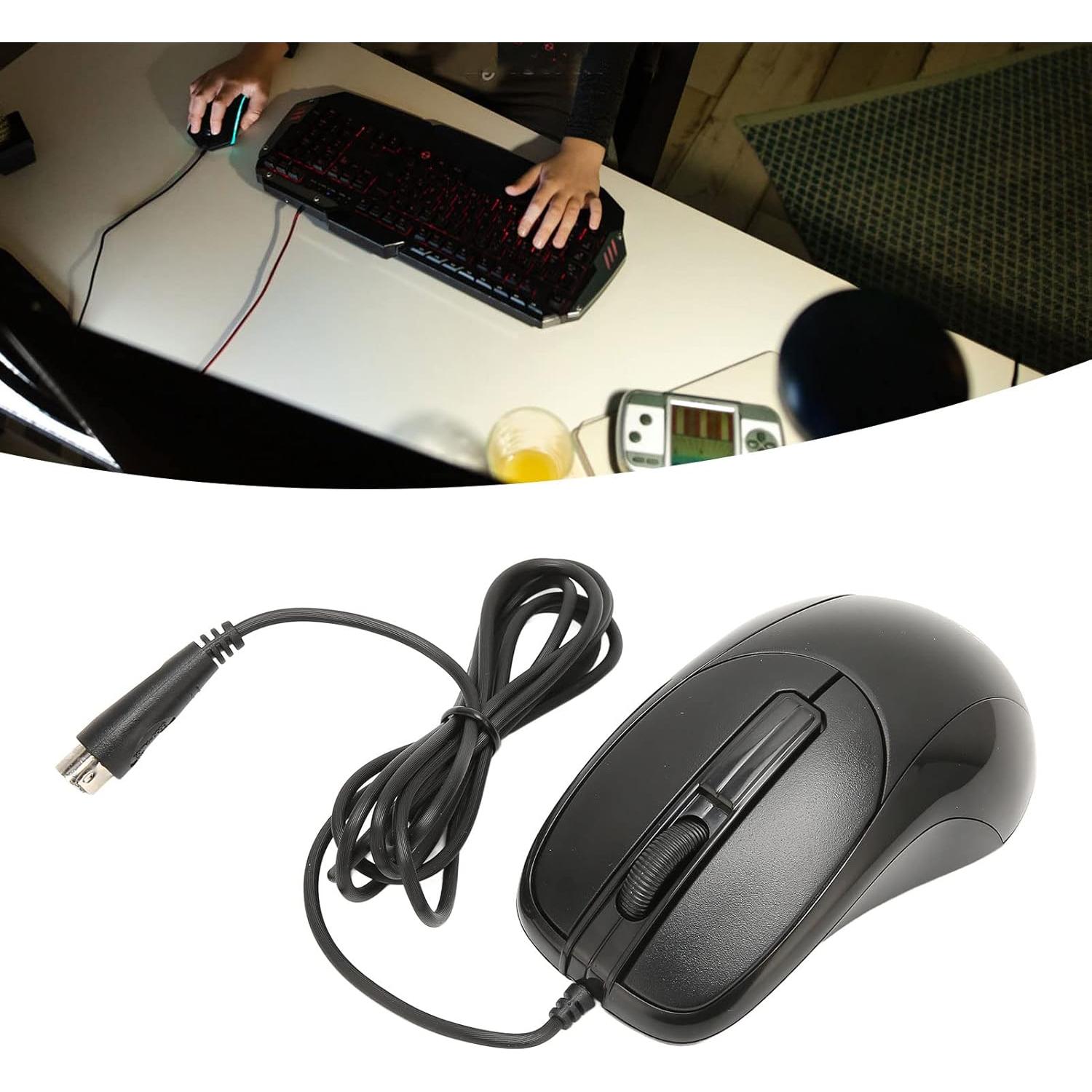 Ratón óptico con cable Sanpyl, 3 botones, 140cm, ergonómico