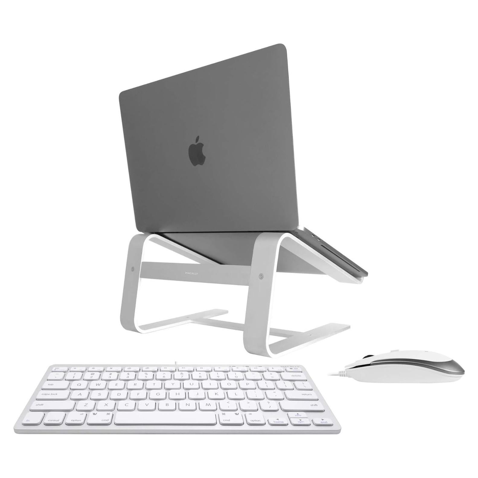 Combo Teclado y Ratón Macally Mini + Soporte Ergonómico