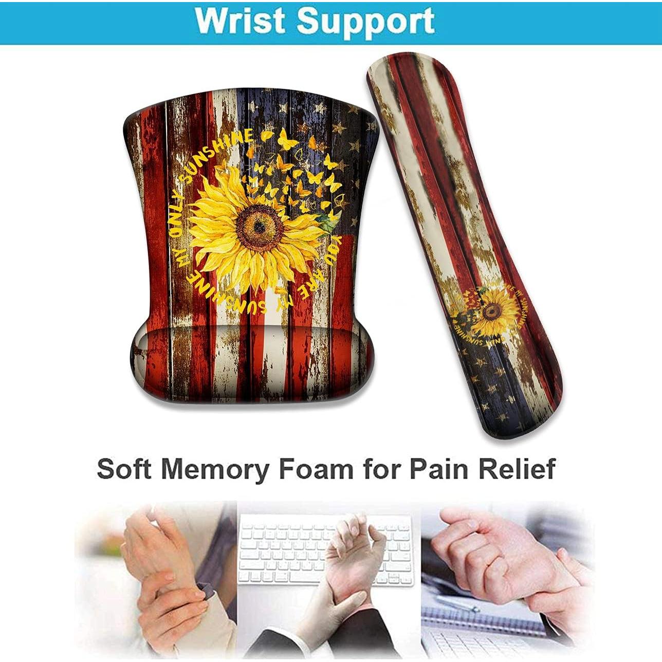 Conjunto Reposapiés Ergonómico XMTMR-Glass con Almohadilla de Ratón