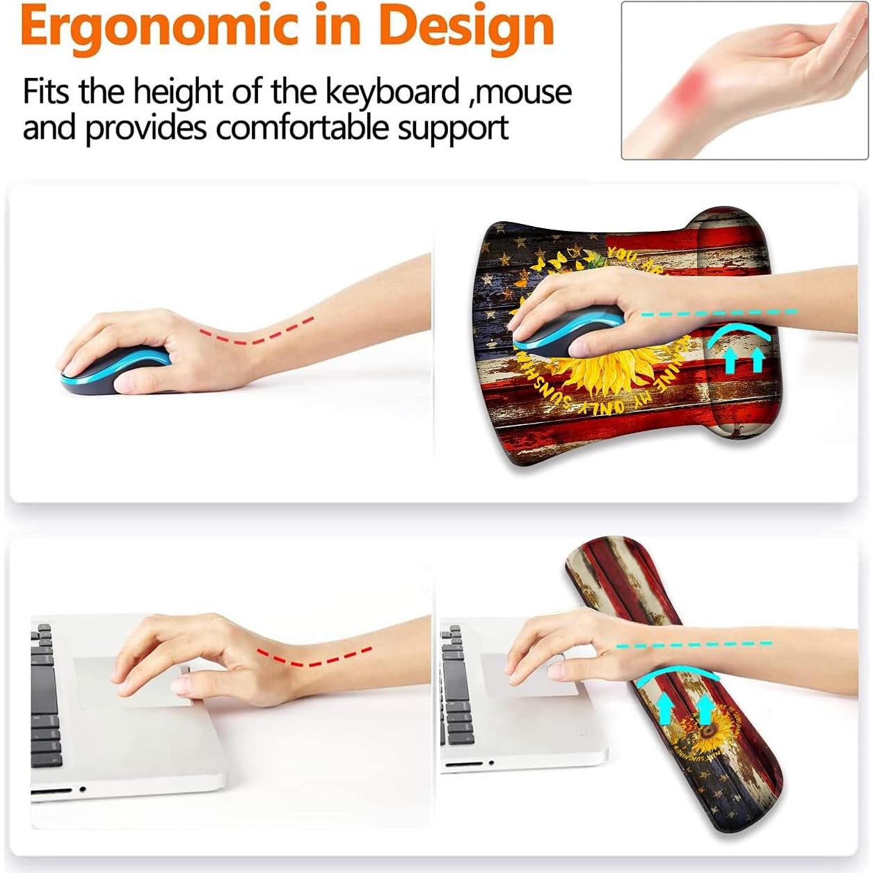 Conjunto Reposapiés Ergonómico XMTMR-Glass con Almohadilla de Ratón