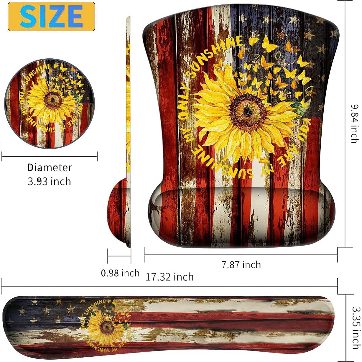 Conjunto Reposapiés Ergonómico XMTMR-Glass con Almohadilla de Ratón