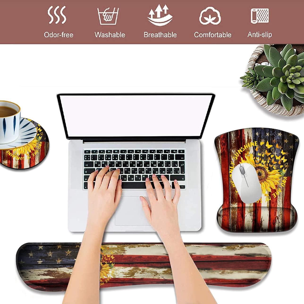 Conjunto Reposapiés Ergonómico XMTMR-Glass con Almohadilla de Ratón