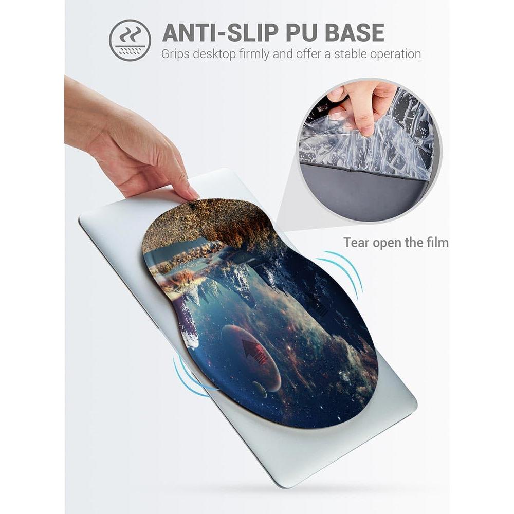 Almohadilla de Ratón Ergonómica Gesmatic con Soporte para Muñeca