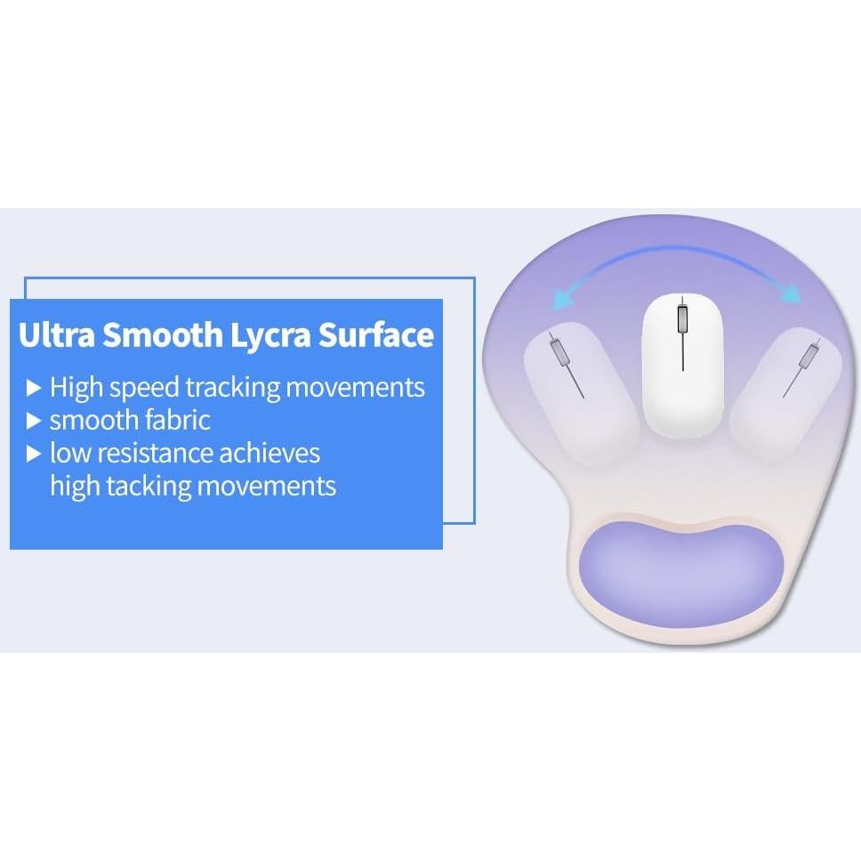 Almohadilla de Ratón Ergonómica Gesmatic con Soporte para Muñeca