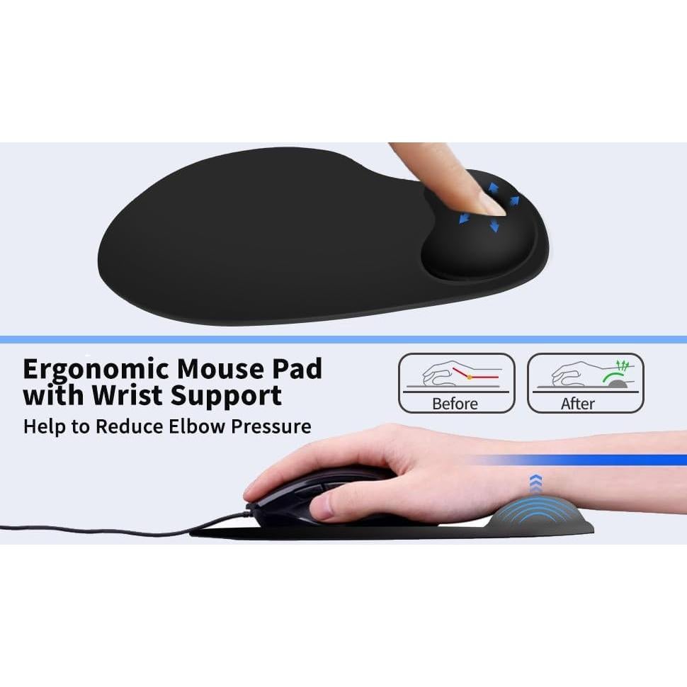 Almohadilla de Ratón Ergonómica Gesmatic con Soporte para Muñeca