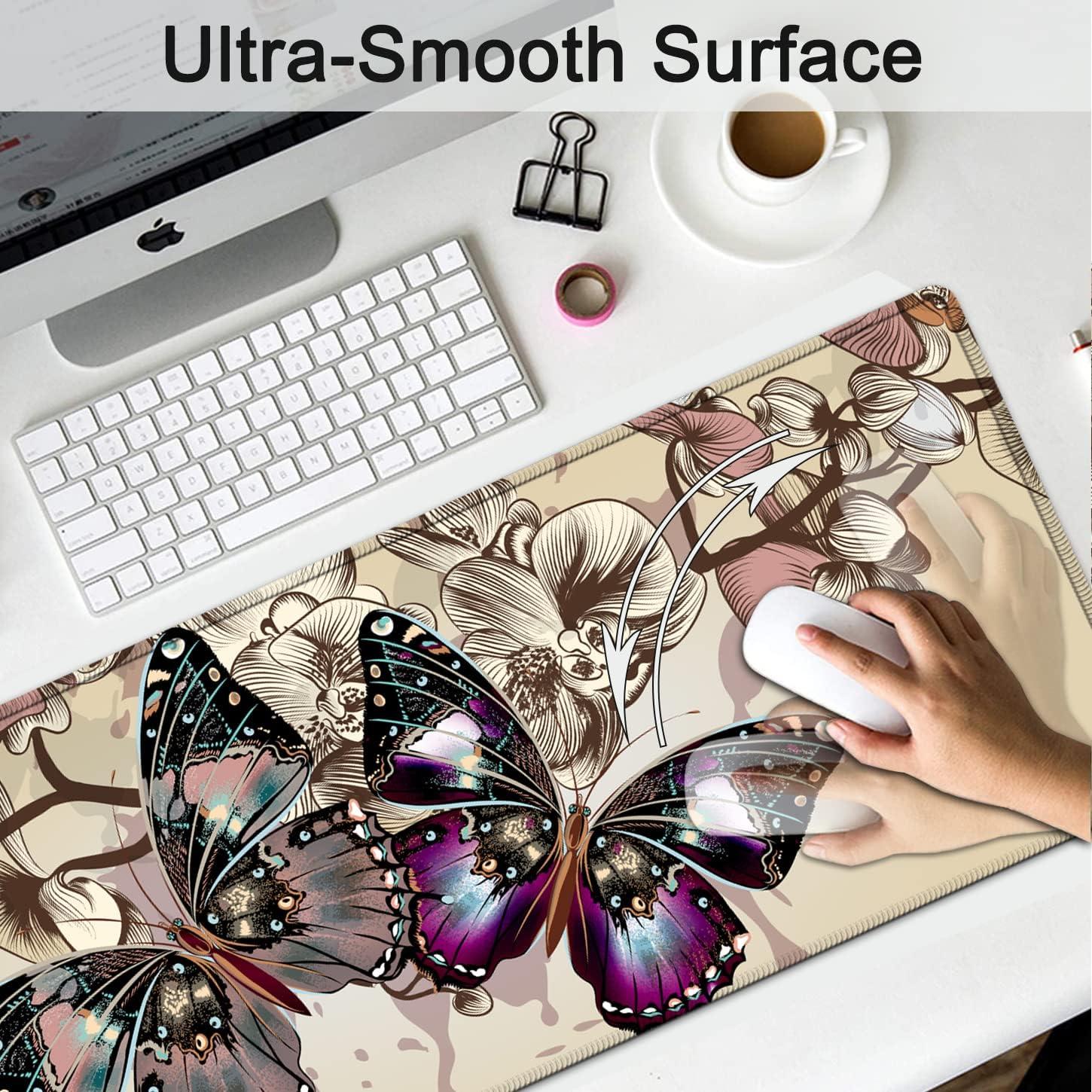 Reposamuñecas ergonómico SOTWONSO + alfombrilla mariposa 80x30 cm