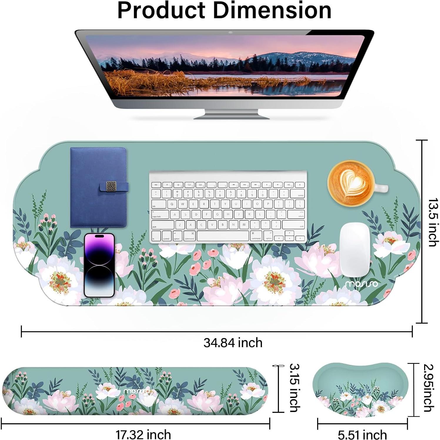 Almohadilla Grande para Ratón y Soporte de Muñeca MOSISO