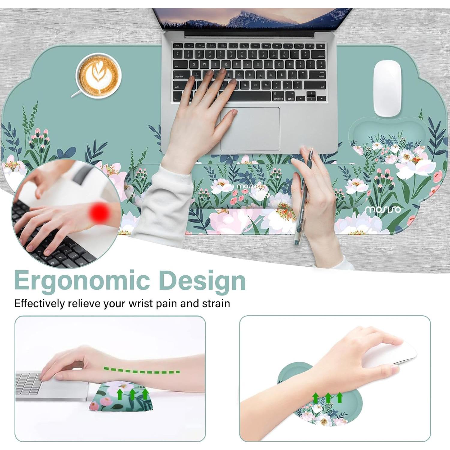 Almohadilla Grande para Ratón y Soporte de Muñeca MOSISO