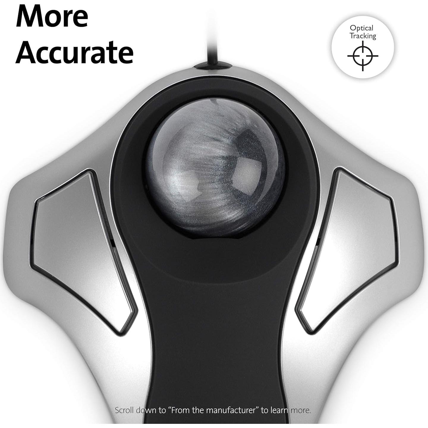 Teclado Ergonómico Kensington Pro Fit con Cable y Ratón Trackball