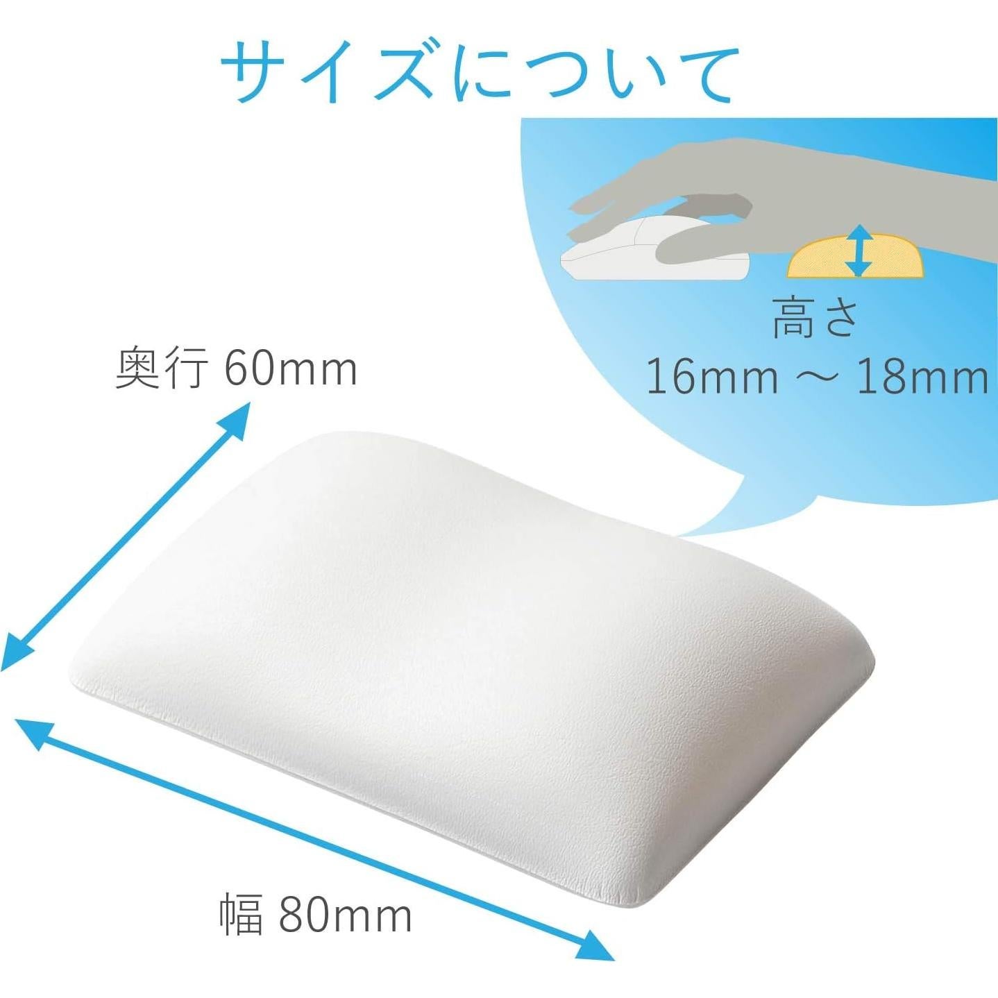 Reposamuñecas Ergonómico ELECOM FITTIO Corto Blanco