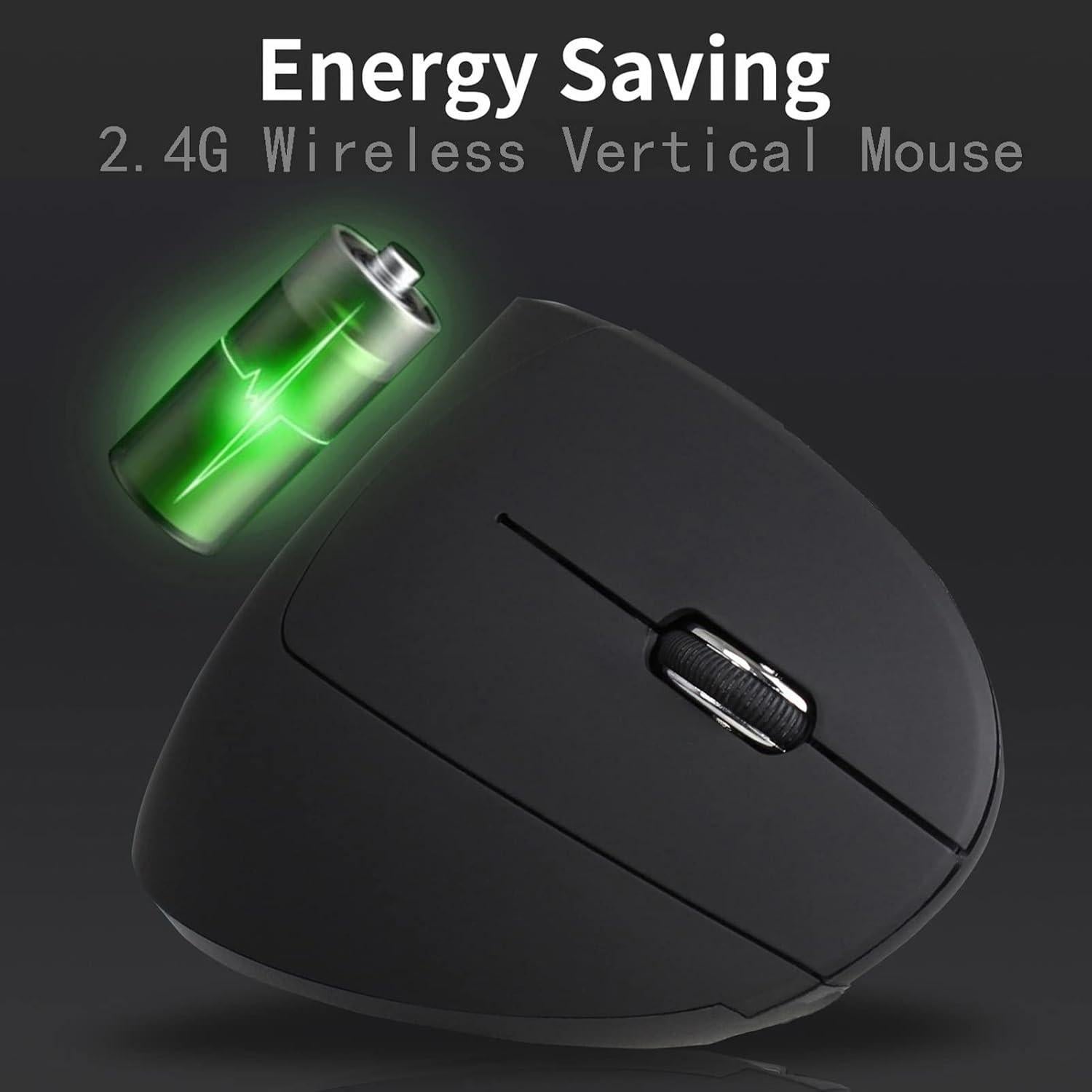 Ratón Ergonómico Vertical Ciciglow 2.4GHz 1000-2400dpi