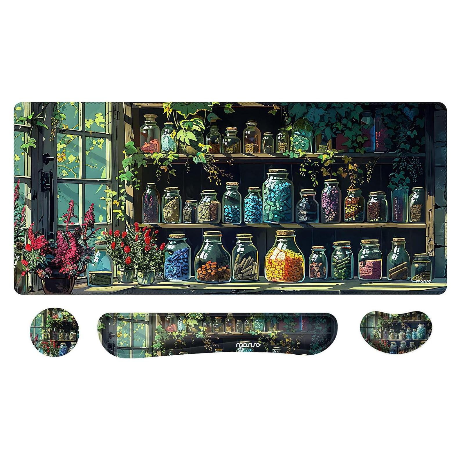 Conjunto Alfombrilla Grande y Soporte Ergonómico Mosiso