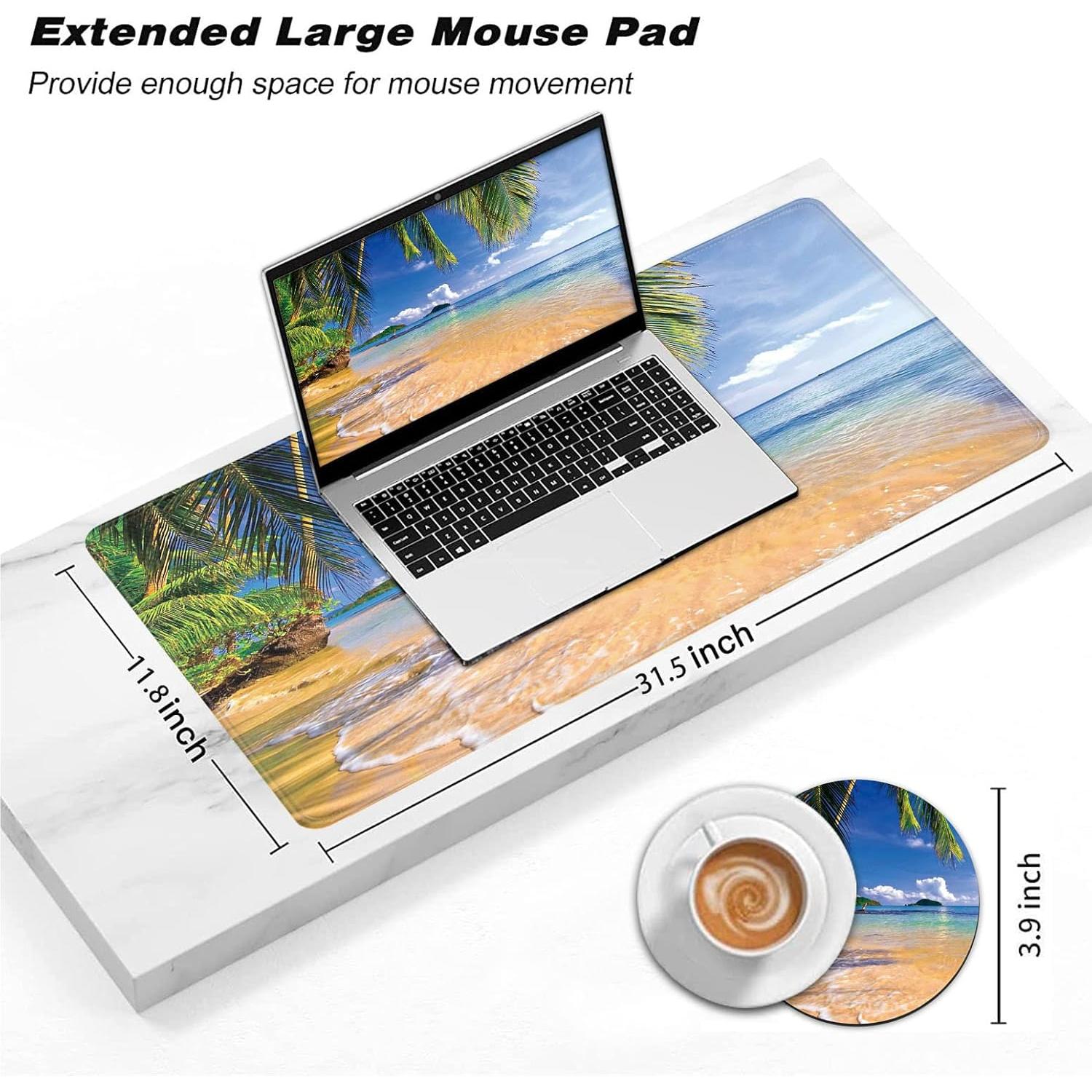 Alfombrilla de Ratón Grande Yuxcfhjfe XL 800x300mm Ergonómica