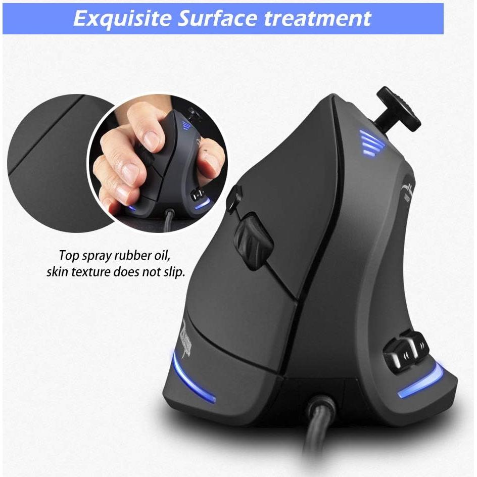 Ratón Gaming JOMAA C18 RGB 10000DPI 11 Botones Ergonómico