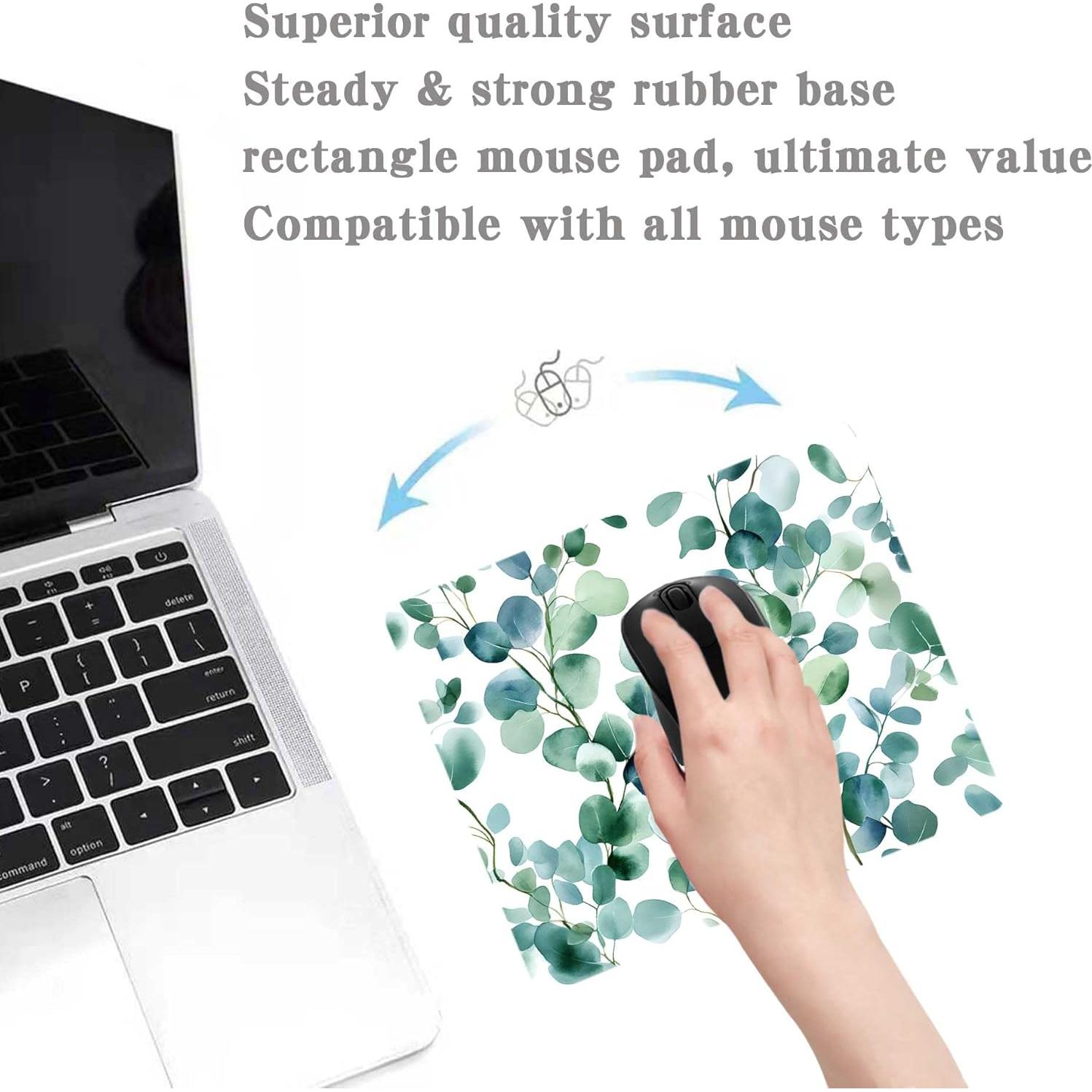 Alfombrilla de Ratón Cuadrada Apottwal Verde Natural 25x20cm