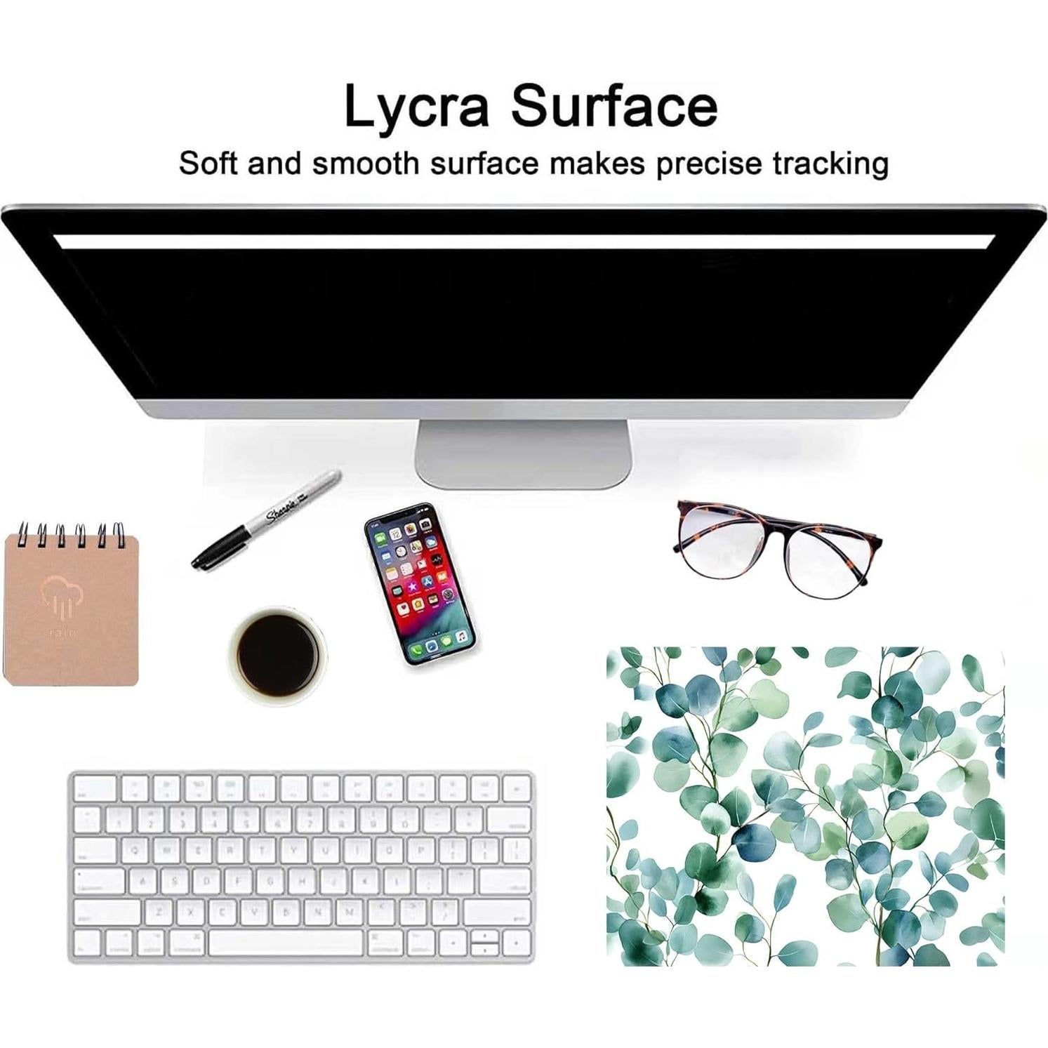 Alfombrilla de Ratón Cuadrada Apottwal Verde Natural 25x20cm