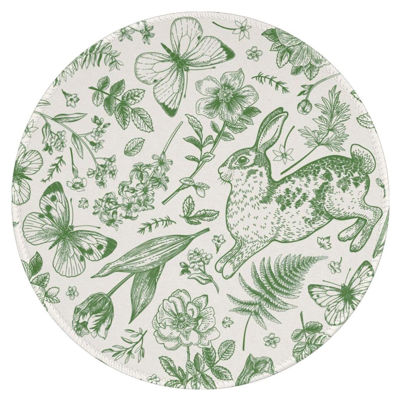 Alfombrilla de Ratón Redonda Cayiibe SBD-05 20x20 cm Floral