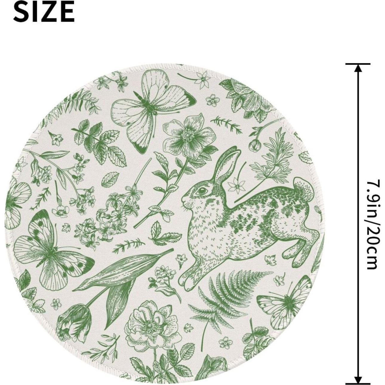 Alfombrilla de Ratón Redonda Cayiibe SBD-05 20x20 cm Floral