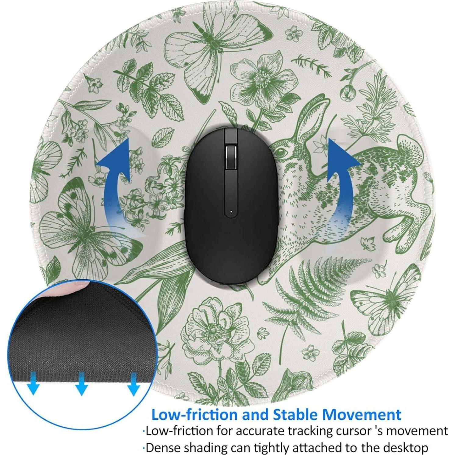 Alfombrilla de Ratón Redonda Cayiibe SBD-05 20x20 cm Floral