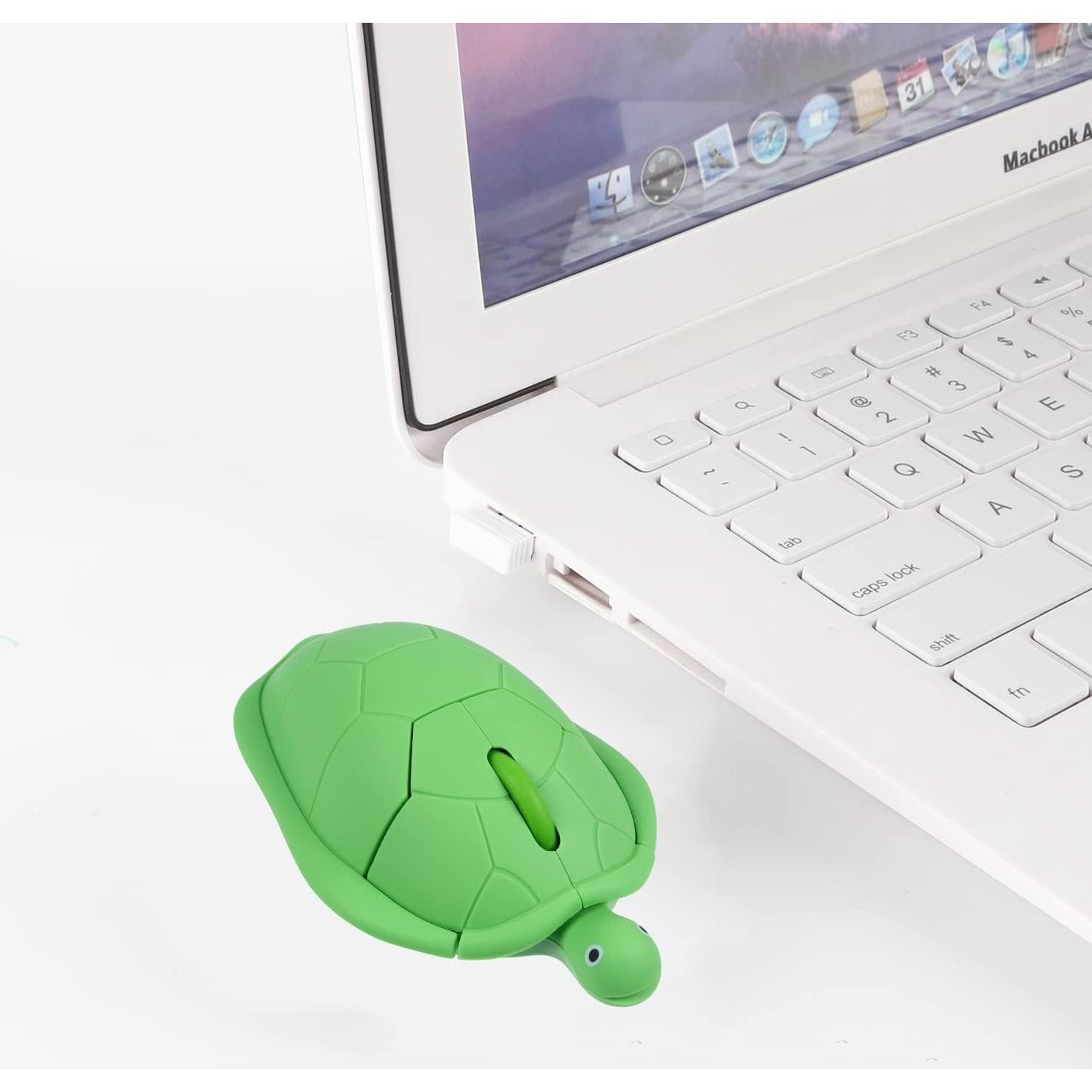 Ratón Inalámbrico GUGUELEC Tortuga Verde 1600 DPI USB