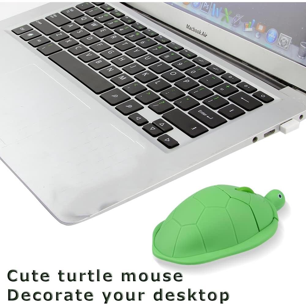 Ratón Inalámbrico GUGUELEC Tortuga Verde 1600 DPI USB