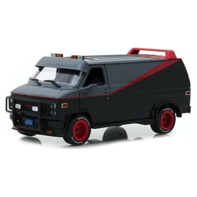 Coche de Juguete 1983 GMC Vandura Greenlight 1/24 Negro