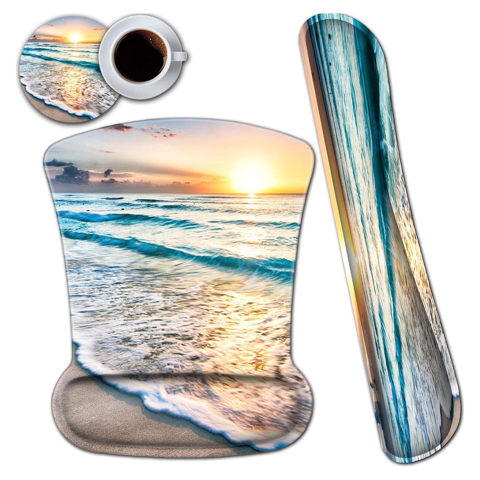 Alfombrilla de Ratón Ergonómica SOTWONSO con Soporte de Muñeca